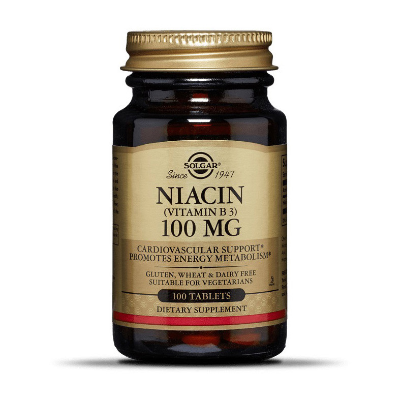 

Ниацин (витамин Б3) Solgar Niacin (vitamin B3) 100 mg (100 tabs)