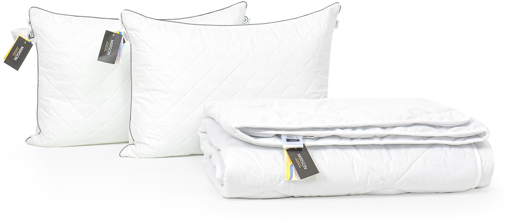 

Набор антиаллергенный MirSon 3M Thinsulatе Деми Bianco-Silver №2968 одеяло 220х240 + 2 подушки 50x70 средние