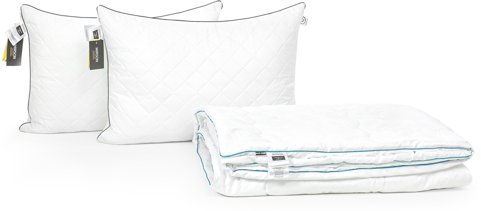 

Набор антиаллергенный MirSon 3M Thinsulatе Eco Лето Silver Hand Made №2950 одеяло 220х240 + 2 подушки 50x70 средние