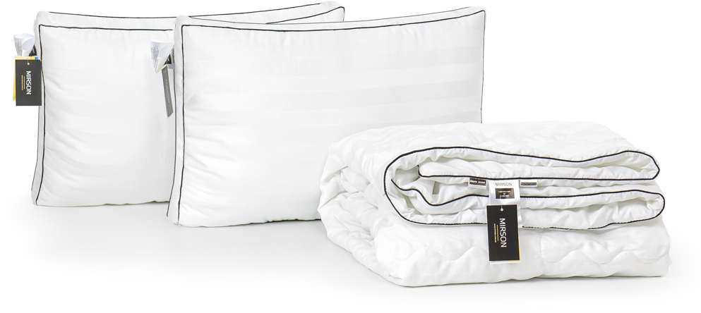 

Набор антиаллергенный MirSon 3M Thinsulatе Лето Royal Pearl Hand Made №3003 одеяло 200х220 + 2 подушки 50x70 трехкамерные упругие