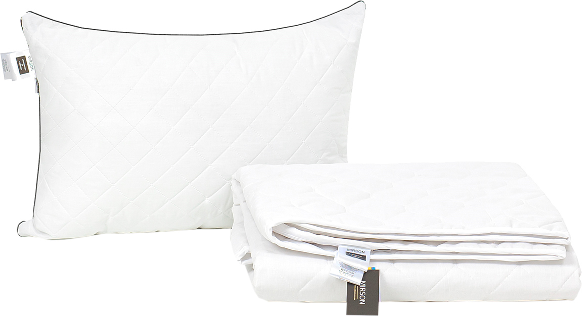 

Набор антиаллергенный MirSon Eco Silk Лето Bianco №4024 одеяло 140х205 + подушка 50х70 мягкая