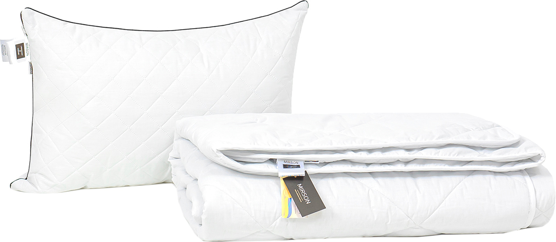 

Набор антиаллергенный MirSon Eco Silk Деми Bianco №4029 одеяло 140х205 + подушка 50х70 средняя