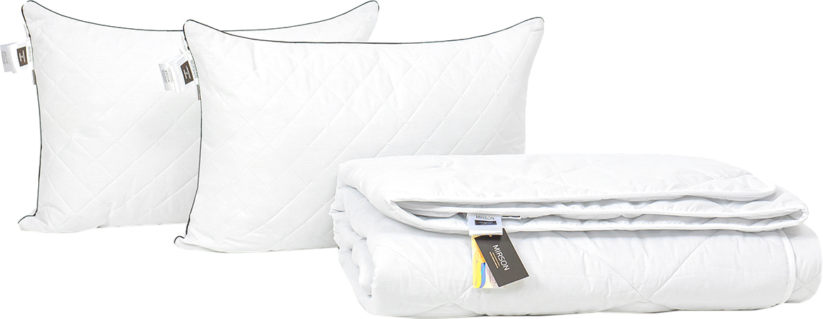 

Набор антиаллергенный MirSon Eco Silk Деми Bianco №4029 одеяло 220х240 + 2 подушки 50х70 средние