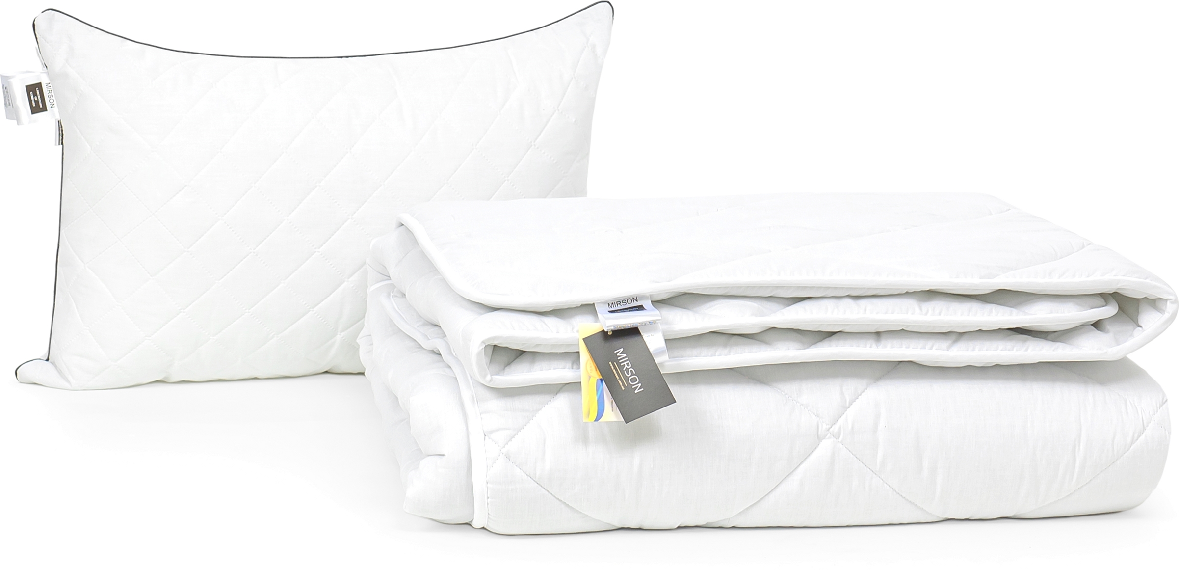 

Набор антиаллергенный MirSon Eco-Soft Зима Bianco №2443 одеяло 172х205 см + 2 подушки 50х70 средние