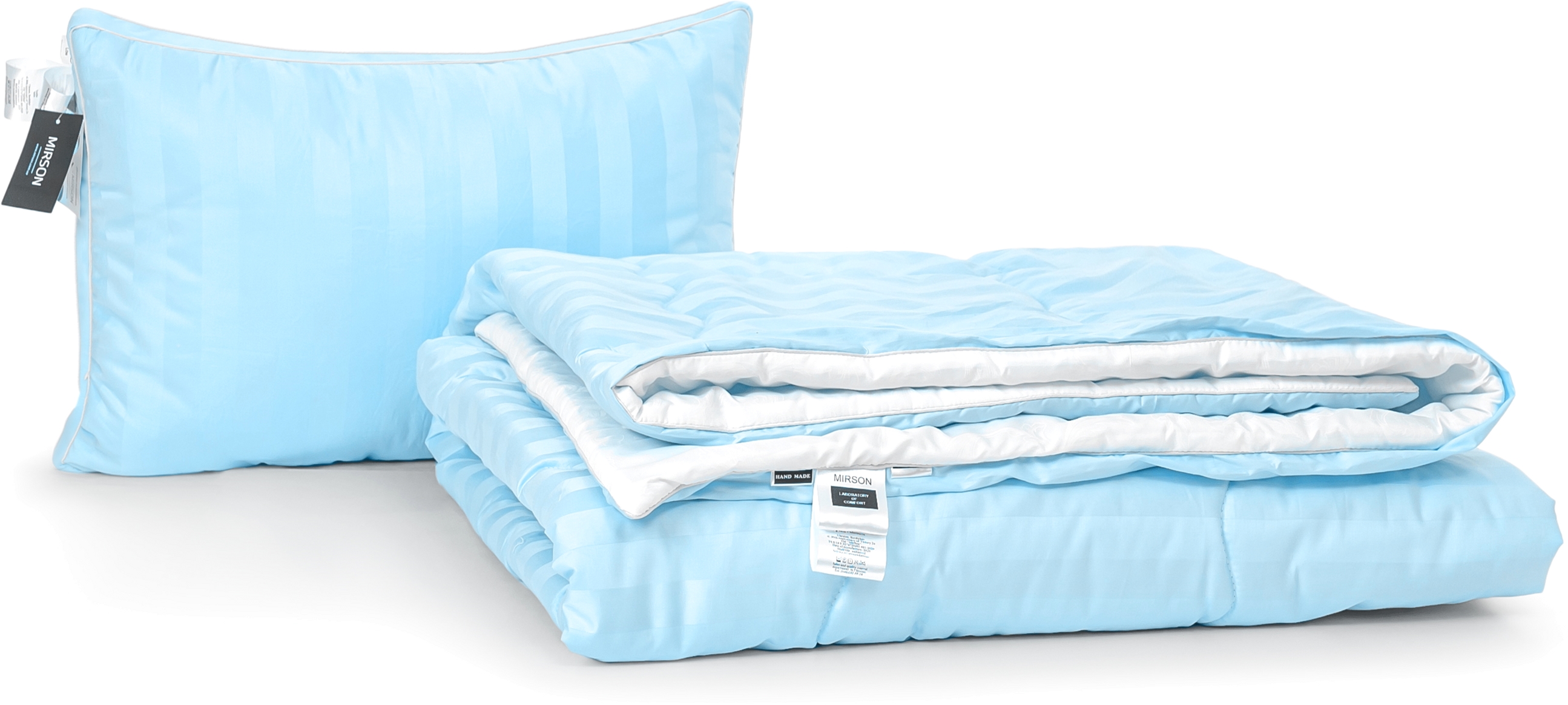 

Набор антиаллергенный MirSon Eco-Soft Деми Valentino Hand Made №2458 одеяло 155х215 см + подушка 50х70 трехкамерная мягкая