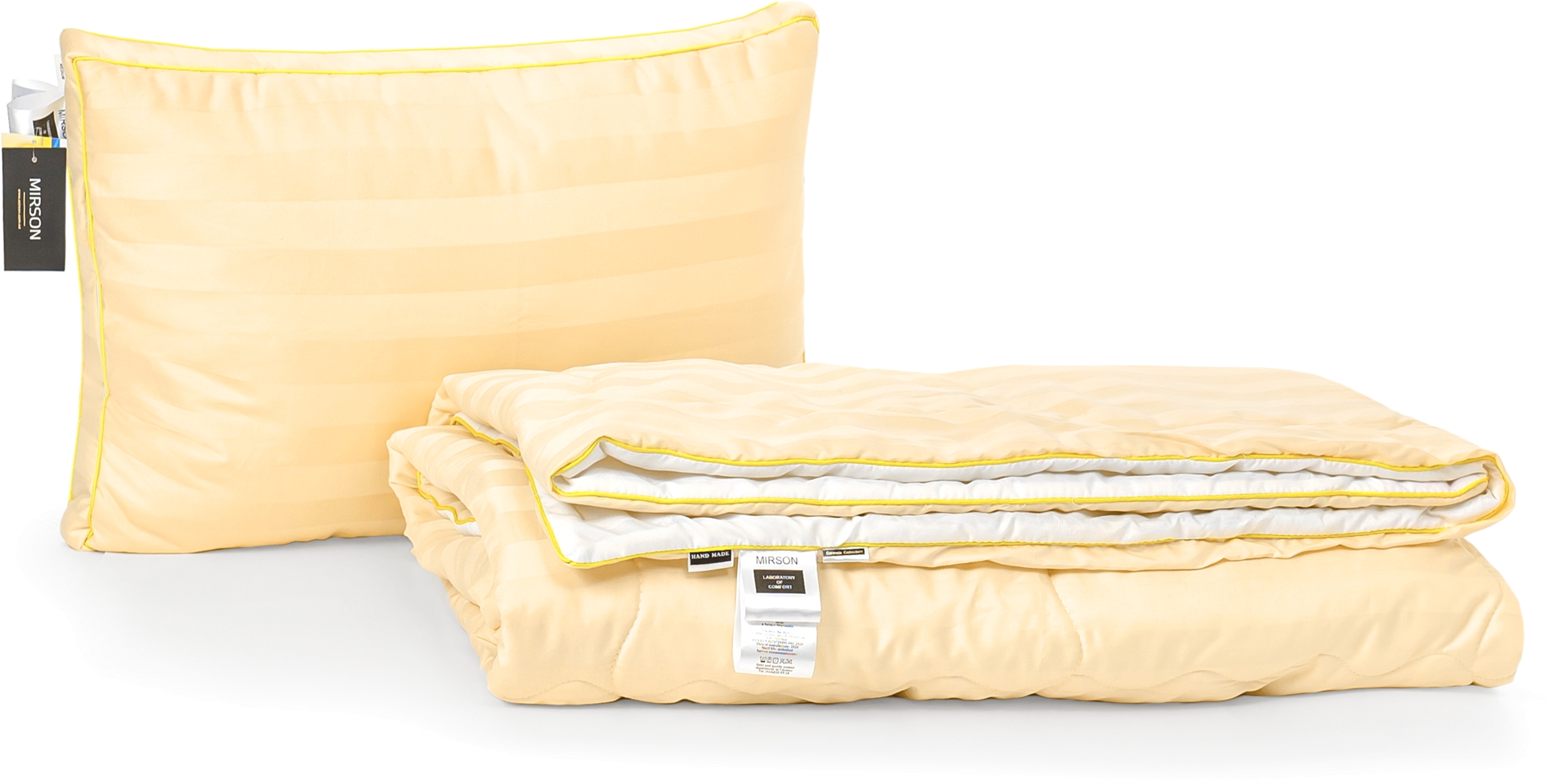 

Набор антиаллергенный MirSon Eco-Soft Лето Carmela Hand Made №2469 одеяло 220х240 см + 2 подушки 50х70 трехкамерные средние