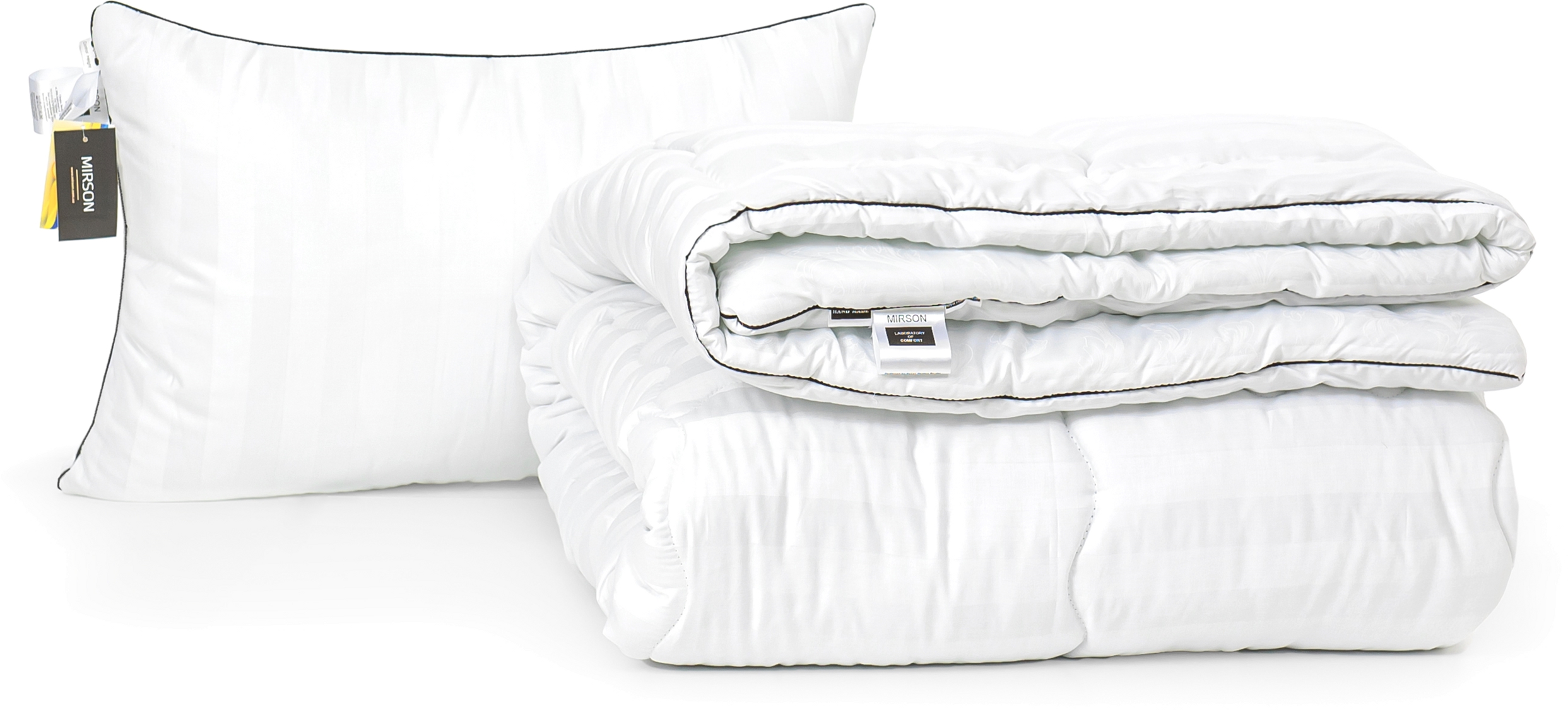 

Набор антиаллергенный MirSon Eco-Soft Зима Royal Pearl Hand Made №2479 одеяло 140х205 см + подушка 50х70 средняя