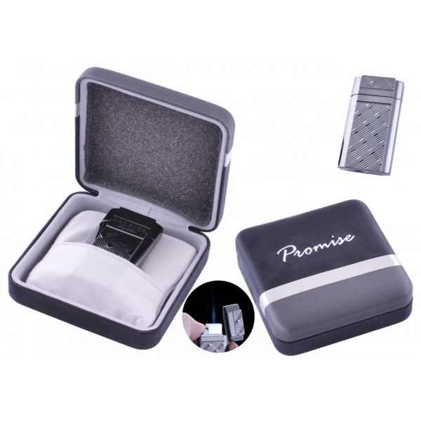 

Зажигалка подарочная Promise (Острое пламя) №3526 Black