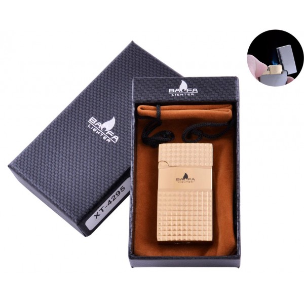 

Зажигалка в подарочной коробке BAOFA (Турбо пламя) №4295 Gold