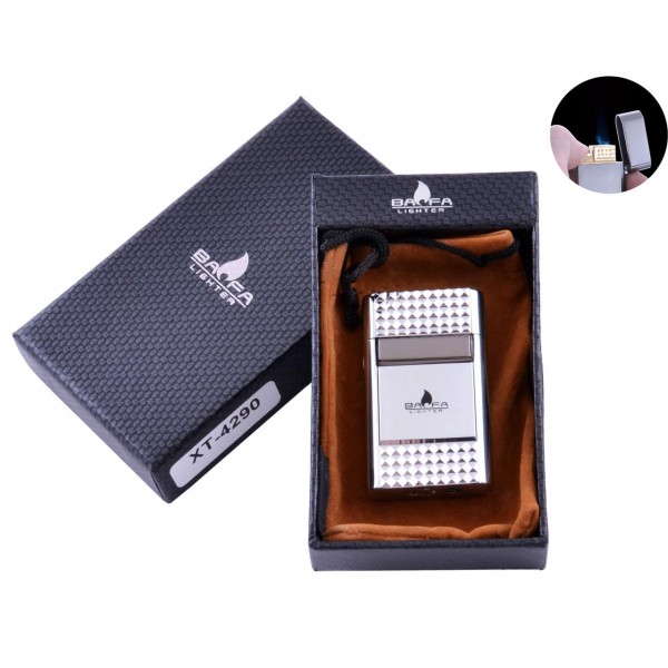 

Зажигалка в подарочной коробке BAOFA (Турбо пламя) №4290 Silver