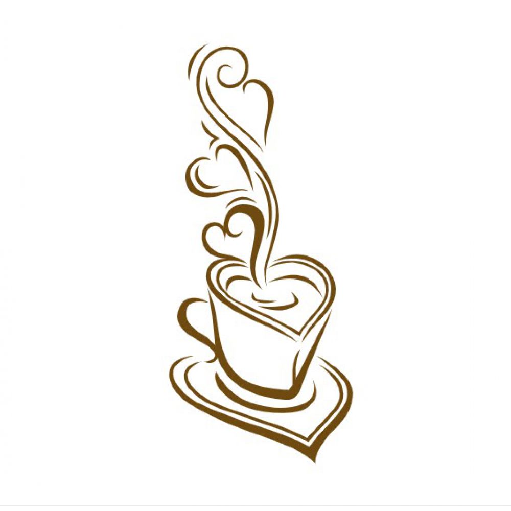 

Интерьерная наклейка IdeaClock Morning's coffee 96х220 см Золотистый(62345-466)