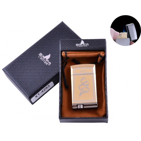 

Зажигалка в подарочной коробке BAOFA (Турбо пламя) №4293 Gold