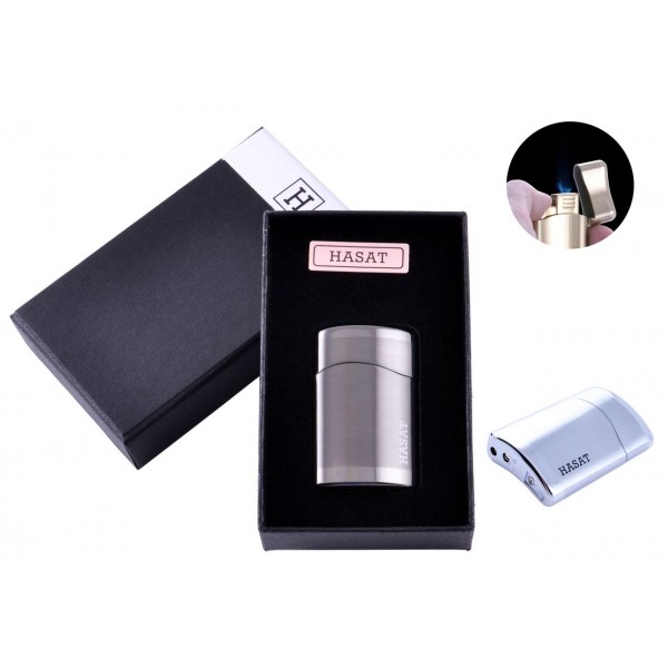 

Зажигалка в подарочной коробке Hasat (Турбо пламя) №4312 Black