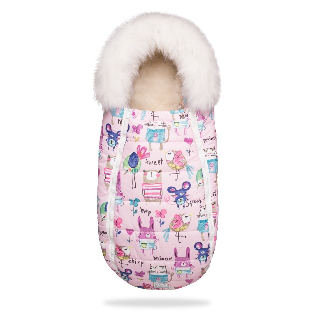 

Зимний конверт DoRechi Baby XS 75 x 40 Розовый с рисунком и с опушкой (1866О)