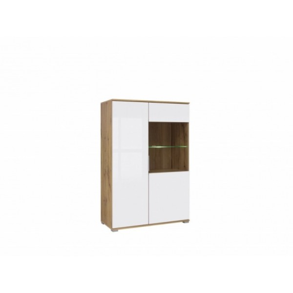 

Витрина двухдверная в гостиную из ДСП Злата REG1W1D/90 Gerbor