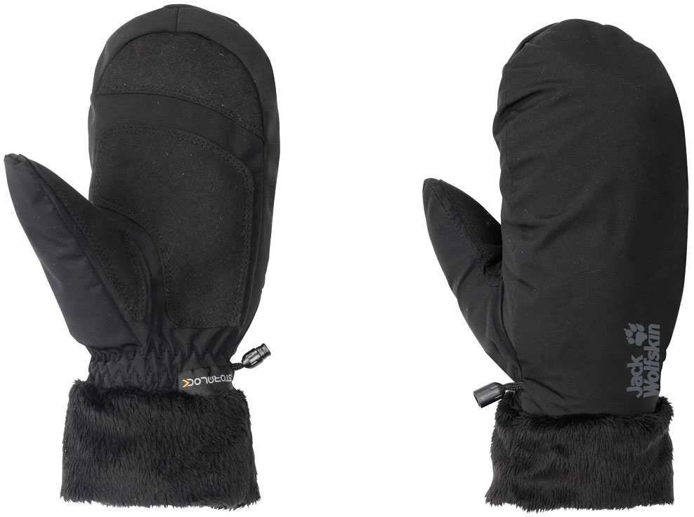 

Варежки Jack Wolfskin Stormlock Highloft Mitten Wmn 1907831-6000 XS Черные