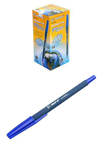 

Ручка шариковая BEIFA, синяя бархат (50 штук в упаковке) Beifa (960A-blu-A)