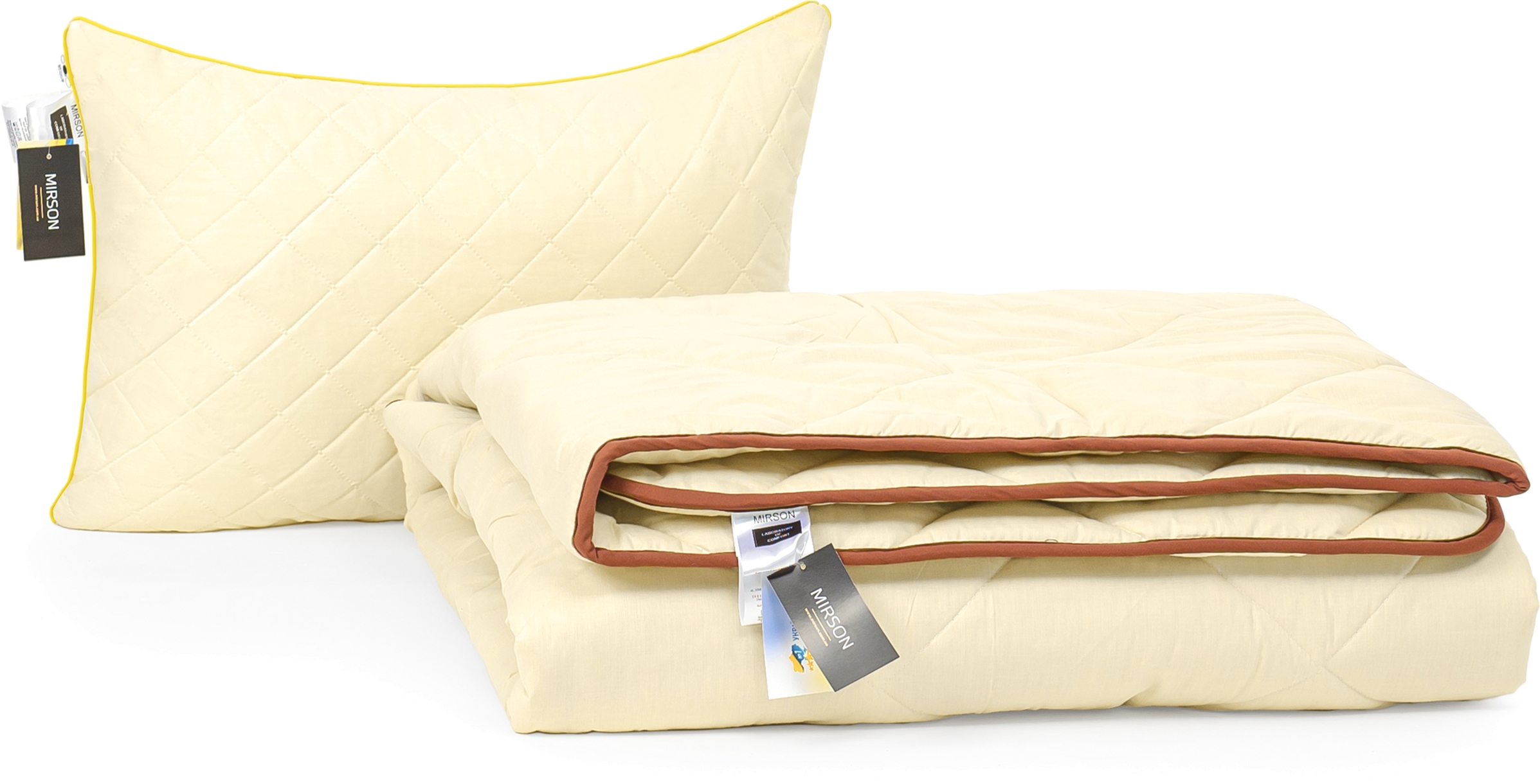 

Набор антиаллергенный MirSon Eco-Soft Зима Carmela №2530 одеяло 172х205 см + 2 подушки 50х70 средние