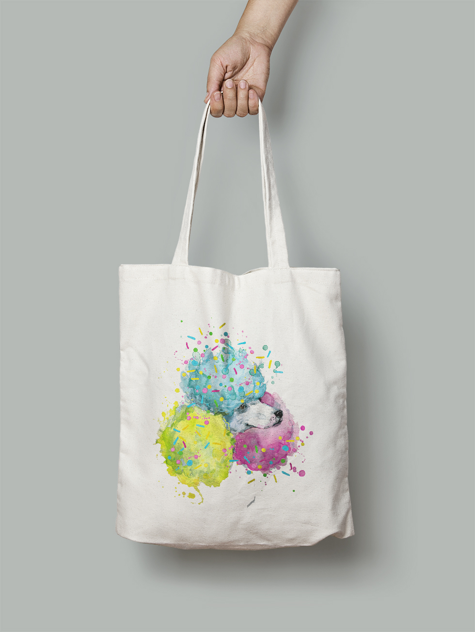 

Эко-сумка Owear с ярким принтом aqua292Bag-WH Светло-бежевый