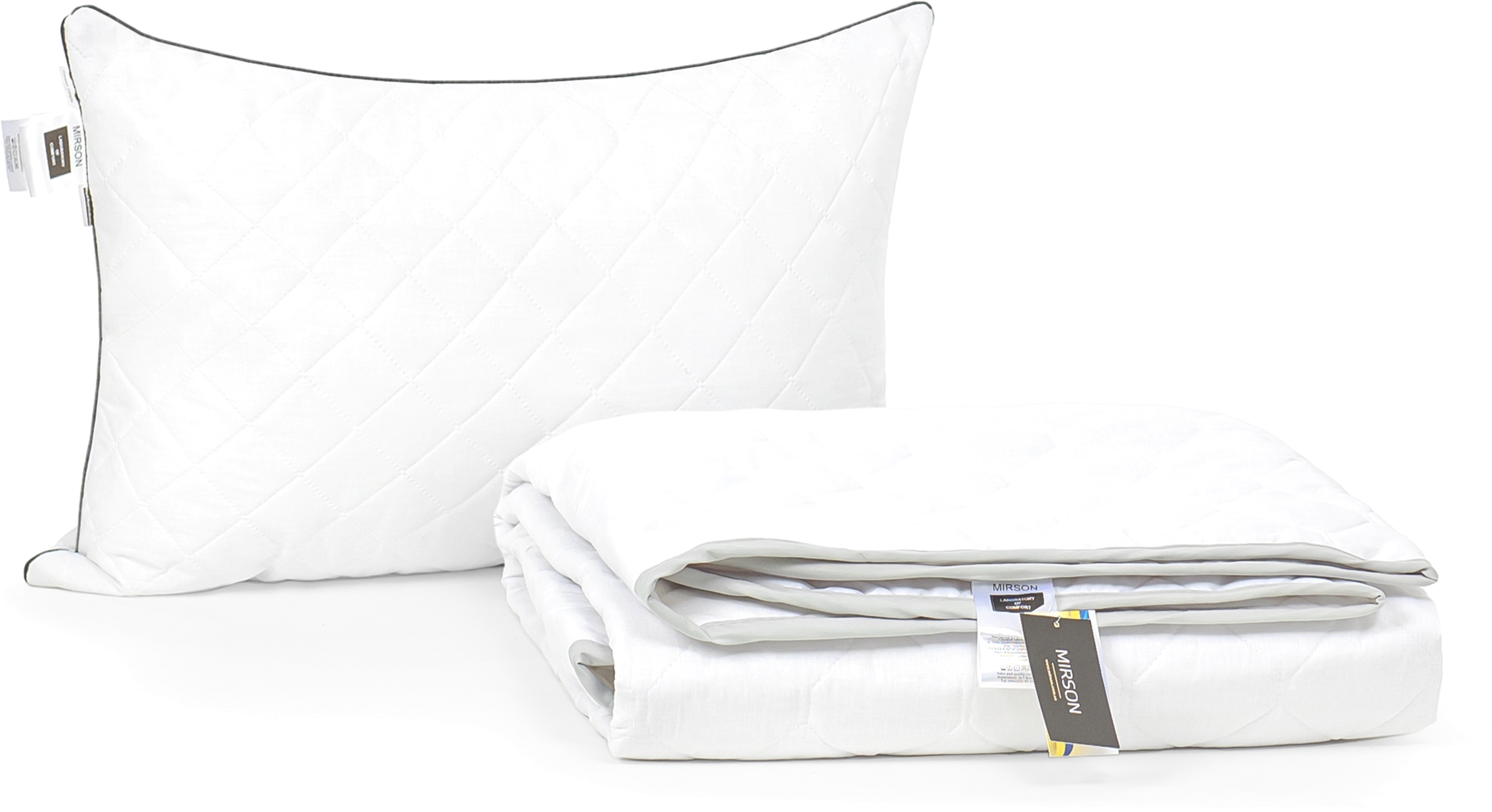 

Набор антиаллергенный MirSon Eco-Soft Лето Royal Pearl №2546 одеяло 200х220 см + 2 подушки 50х70 упругие