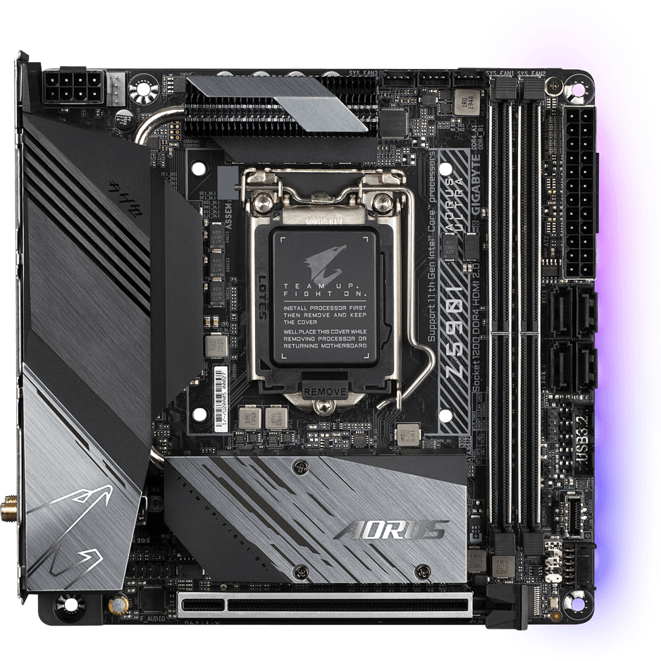 

Материнская плата Gigabyte Z590I Aorus Ultra (s1200, Intel Z590, PCI-Ex16)