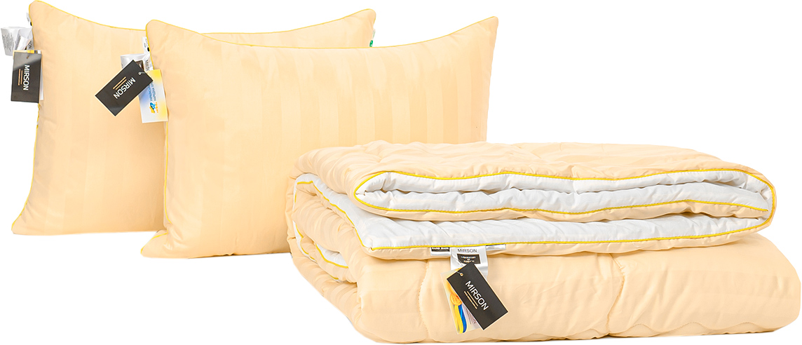 

Набор антиаллергенный MirSon Eco Silk Деми Carmela Hand Made №4053 одеяло 220х240 + 2 подушки 50х70 упругие