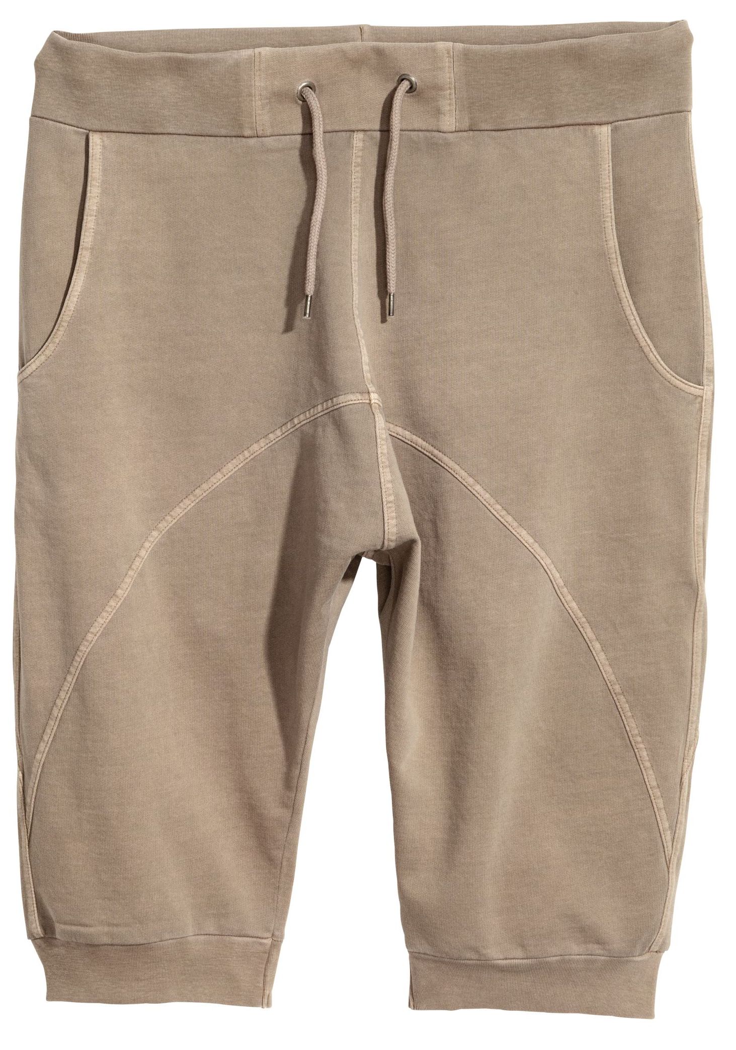 

Шорты H&M 2753626RP21 S Серые с бежевым