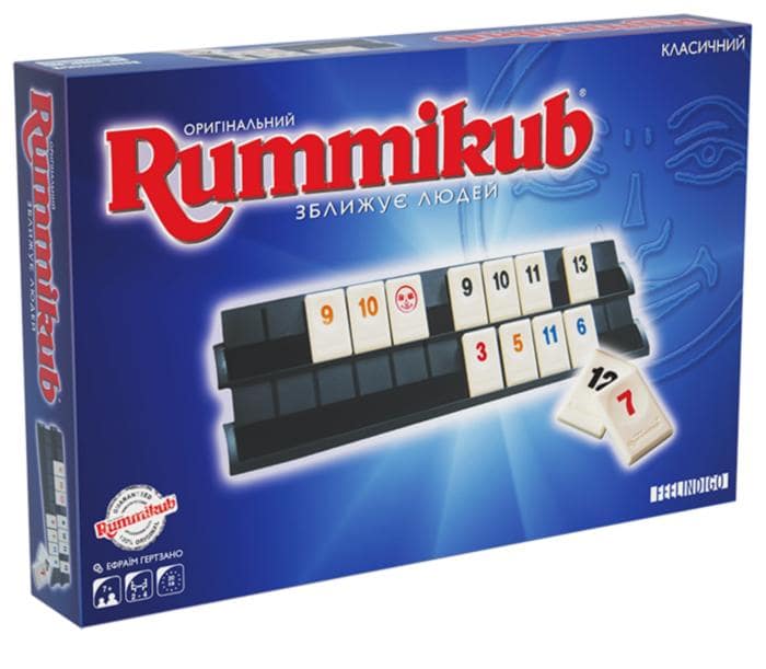 

Настольная игра Feelindigo Руммикуб Классик (Rummikub Classic) (укр.) (FI1600)