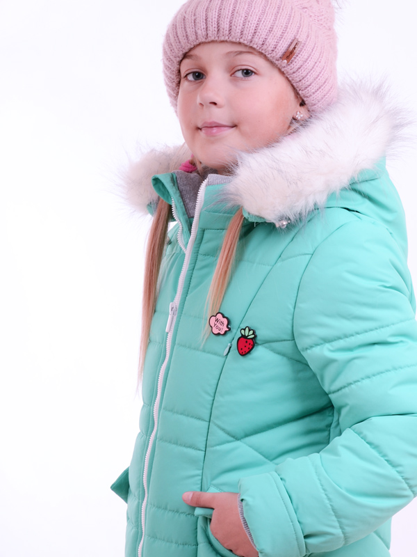 

Пальто LUXIK бірюза k44 122 см Бирюза