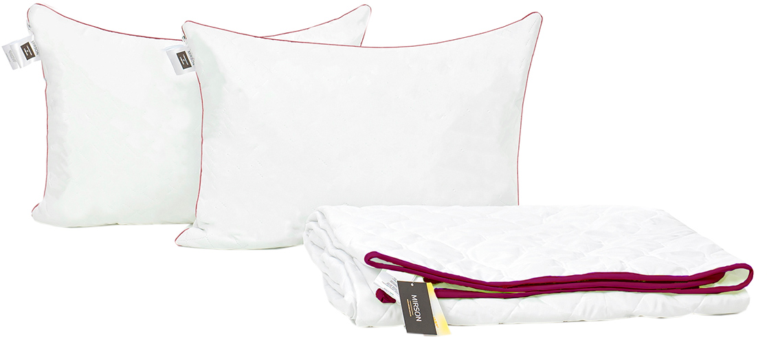 

Набор антиаллергенный MirSon Eco Silk Лето Deluxe №4072 одеяло 220х240 + 2 подушки 50х70 мягкие