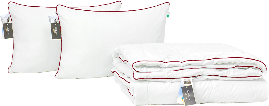 

Набор антиаллергенный MirSon Eco Silk Деми Deluxe Hand Made №4084 одеяло 200х220 + 2 подушки 50х70 мягкие