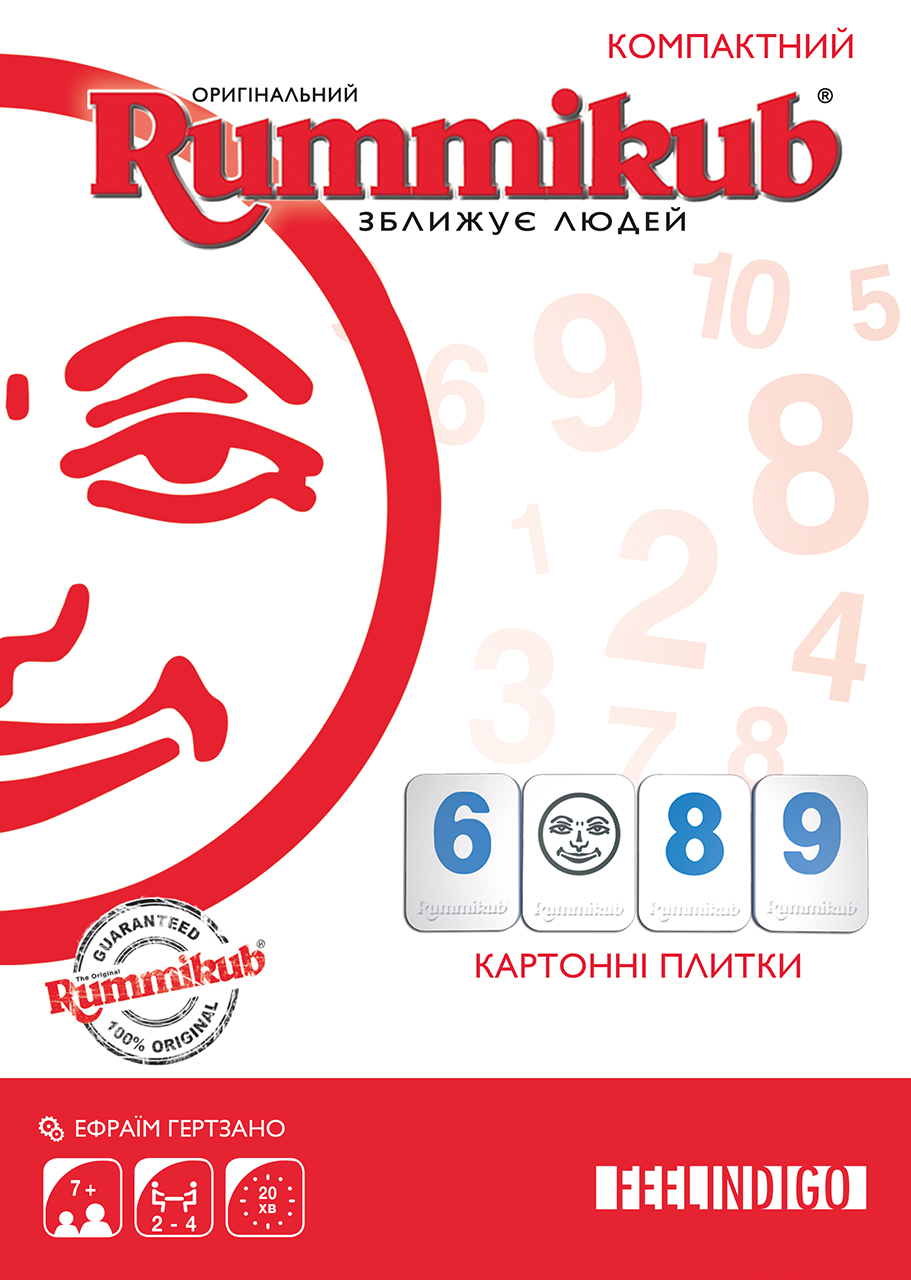 

Rummikub настольная игра Feelindigo, компактная версия (FI8500)