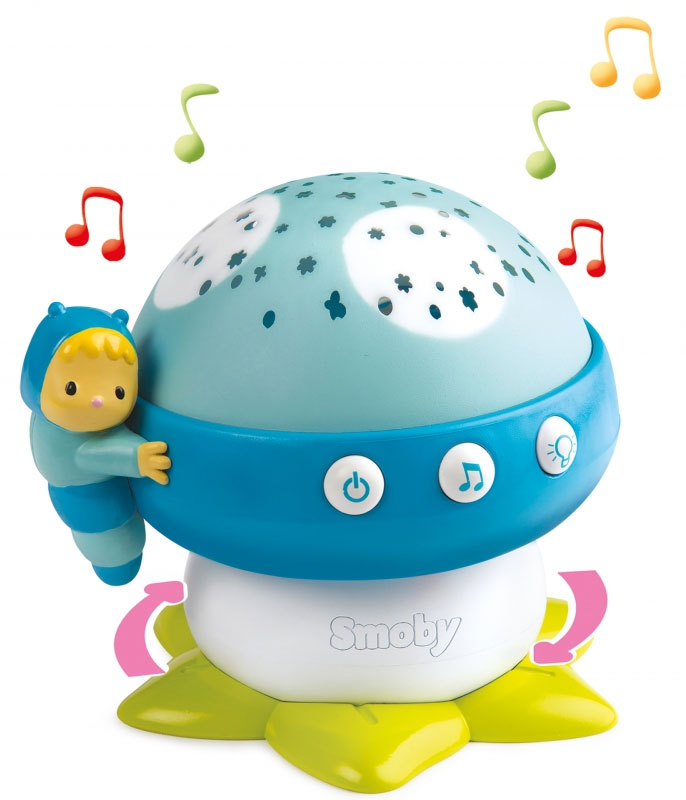 

Музыкальный проектор Smoby Toys Cotoons Грибочек голубой (110109)