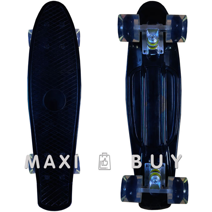 

Скейт пенни борд SkateX Penny MultiColor черный 22"