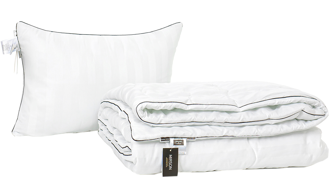 

Набор антиаллергенный MirSon Eco Silk Лето Royal Pearl Hand Made №4114 одеяло 155х215 + подушка 50х70 мягкая