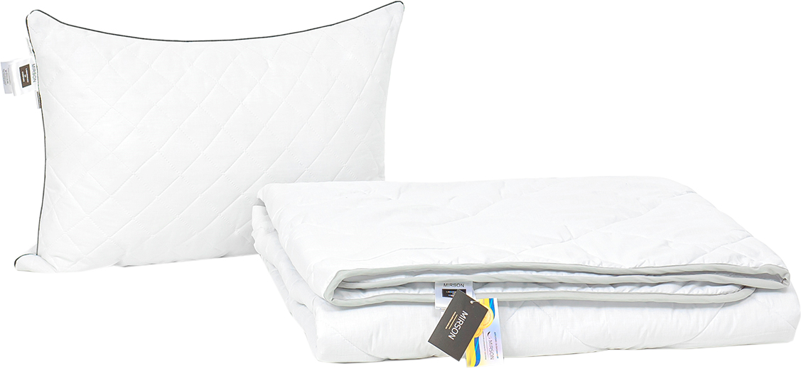

Набор антиаллергенный MirSon Eco Silk Деми Royal Pearl №4149 одеяло 140х205 + подушка 50х70 упругая