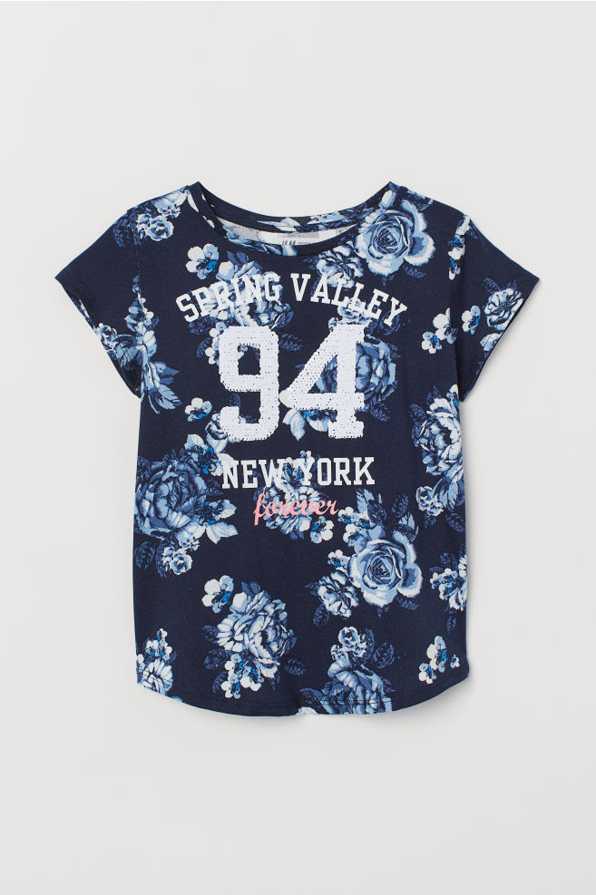 

Футболка пайетками H&M Р6019 134-140 см Темно-синий (P-100390)