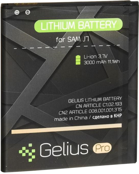 

Акумулятор Gelius Pro Samsung J700 (J7) (EB-BJ700BBC) (3000 мА·год)