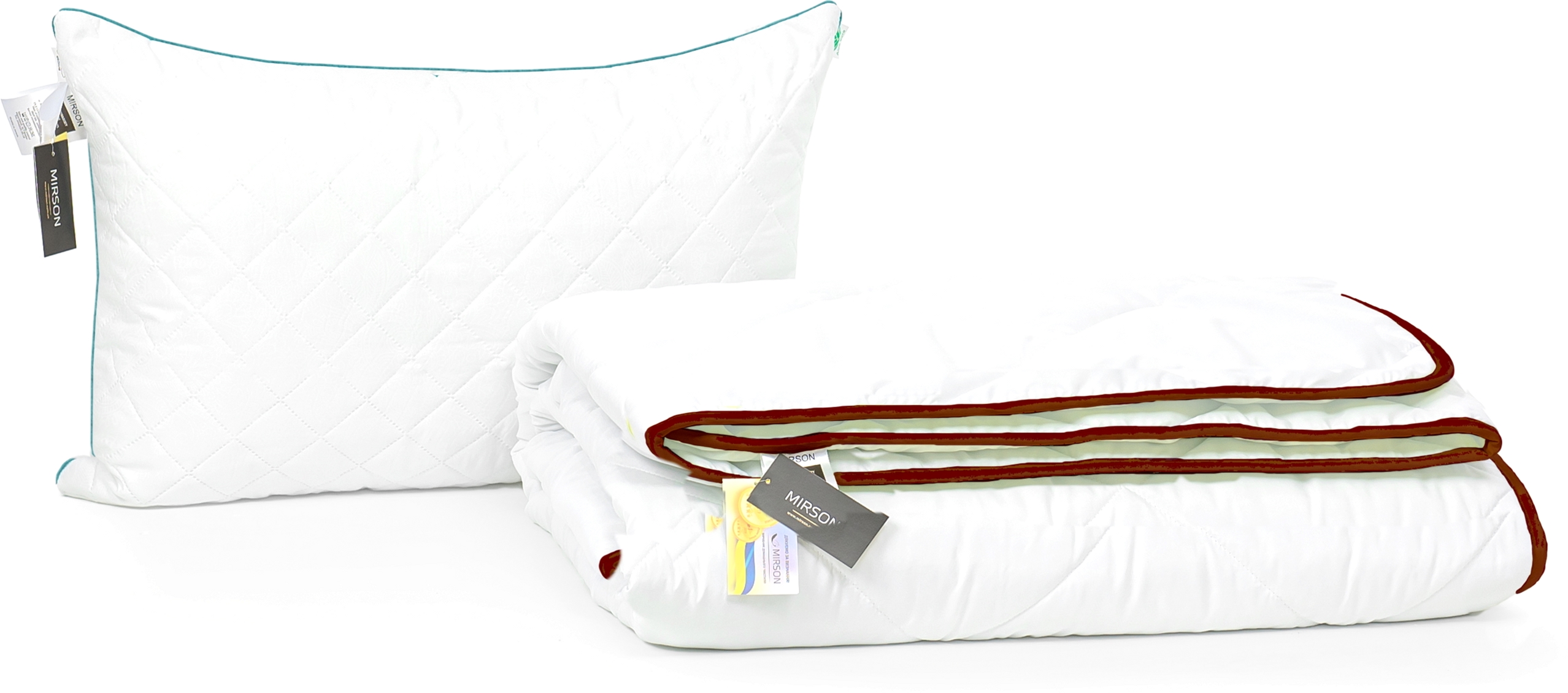 

Набор из хлопкового волокна MirSon Eco Деми "Aloe Vera" №3103 одеяло 155x215 см + подушка 50x70 см средняя