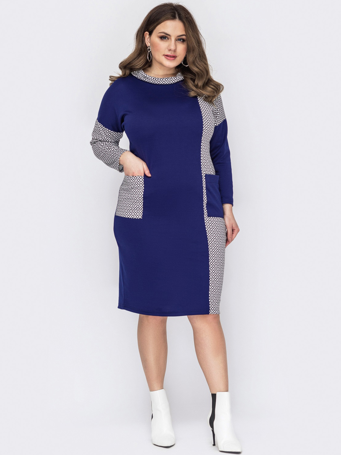 

Платье Dressa 53185 56-58 Темно-синее