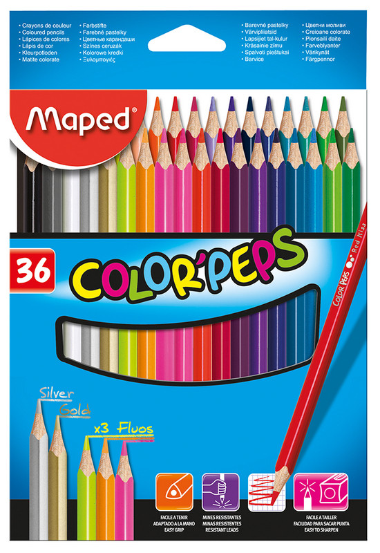 

Карандаши цветные Maped COLOR PEPS Classic 36цв (MP.832017)