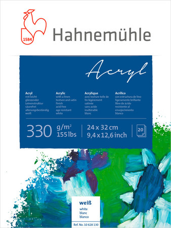 

Блок для акрила Hahnemuhle Acryl 20л 330г 30х40см