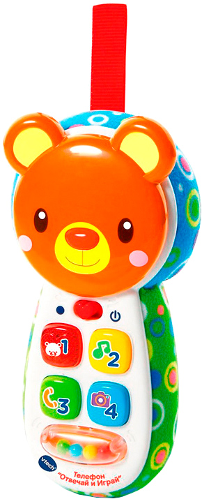 

Развивающая игрушка-телефон Vtech Отвечай и играй со звуковыми эффектами (80-502726) (3417765027260)