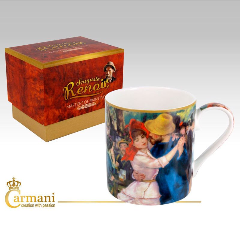 

Кружка фарфоровая О.Ренуар Танец в Буживале Carmani 32120-BR-1704