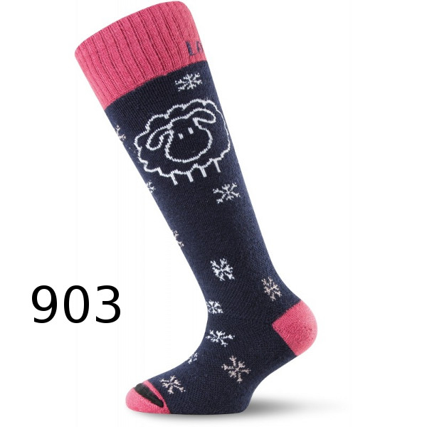 

Термошкарпетки дитячі лижі Lasting SJW 903 - S (34-37) - черный/розовый - д