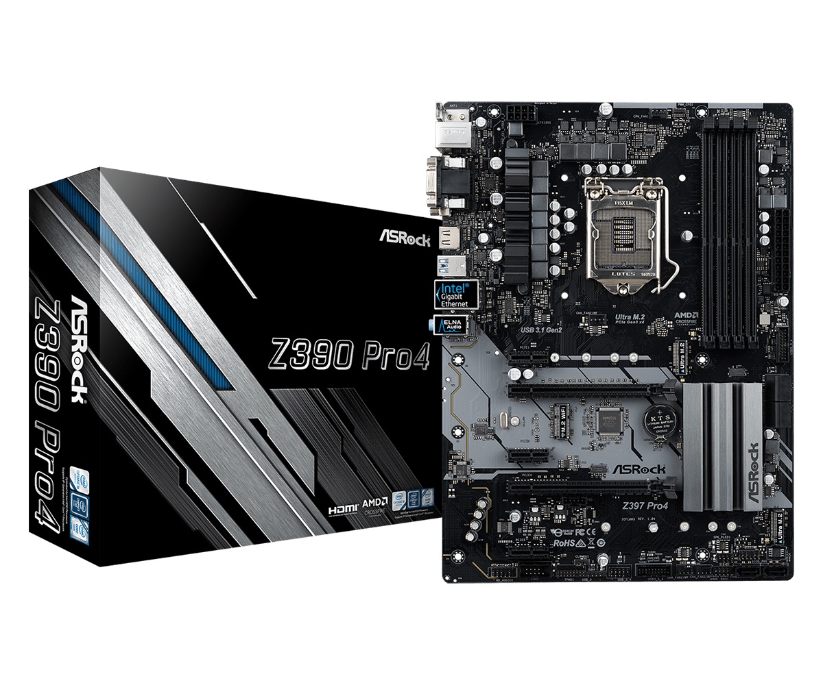 

Материнская плата ASRock Z390 Pro4 Socket 1151