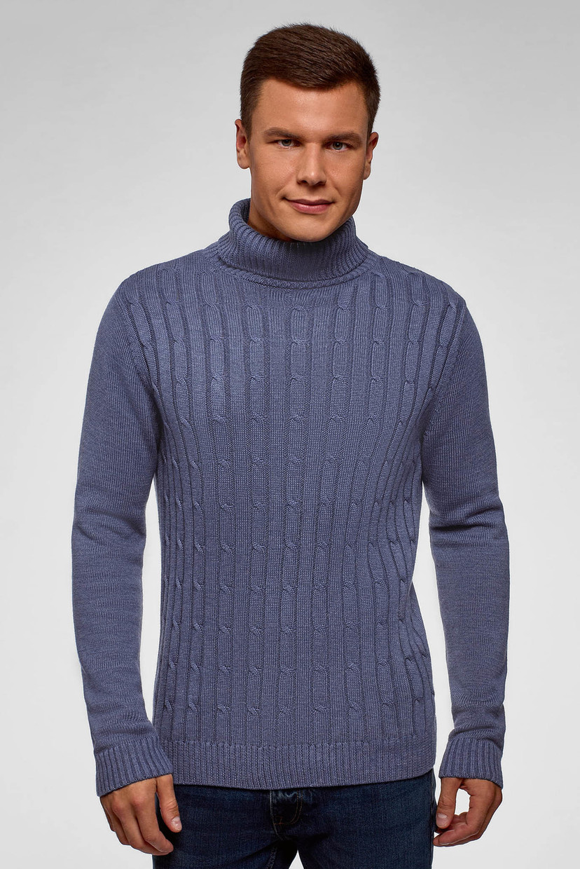 

Мужской синий свитер Oodji XXL 4B307001M/25255N/7500M