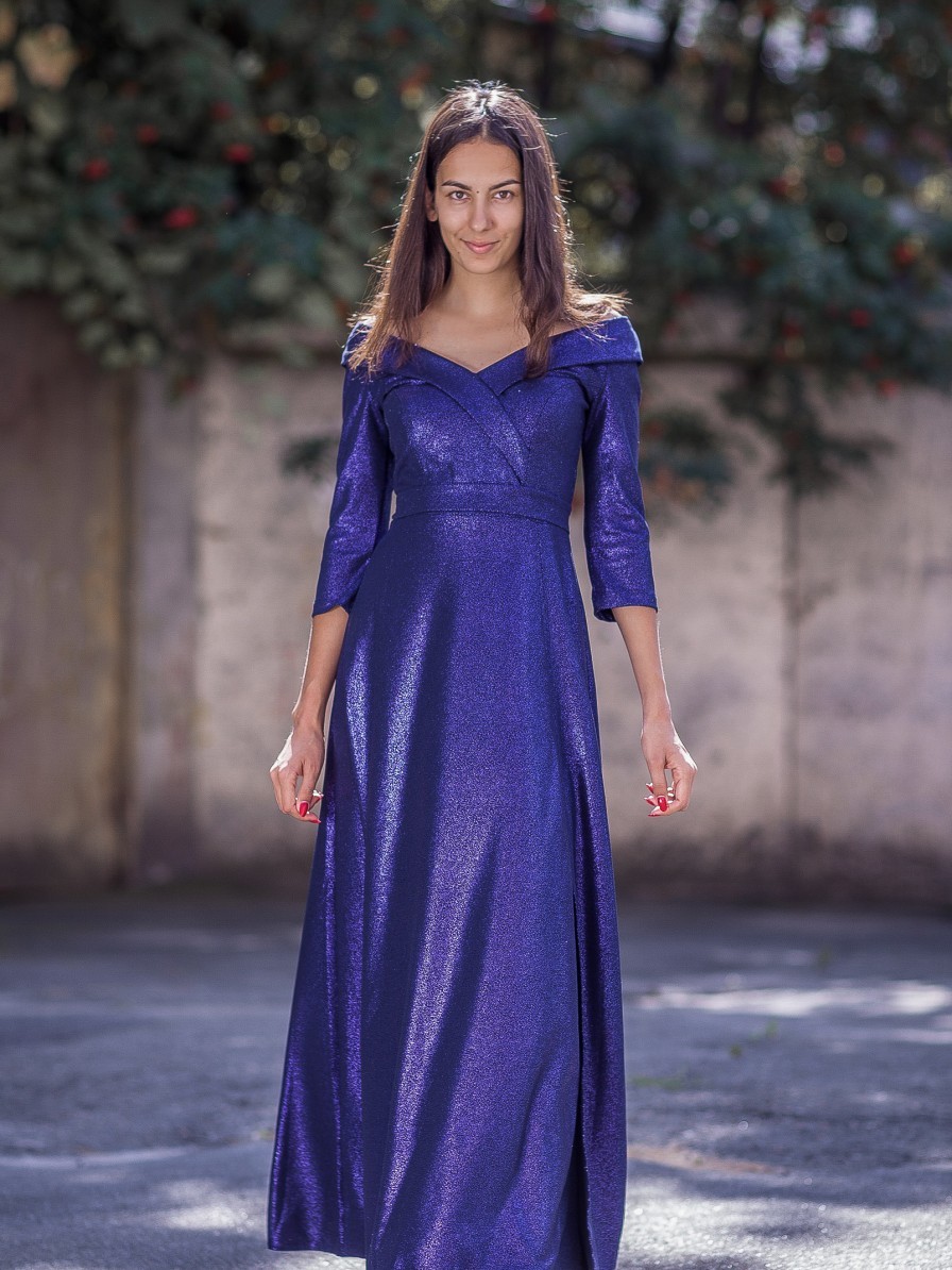 

Вечерне нарядное платье большого размера FashionYouWant XL/XXL синий 43425304