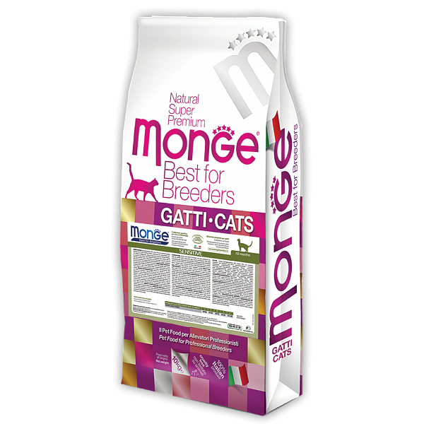 

Корм для кошек Monge CAT Sensitive 10 кг