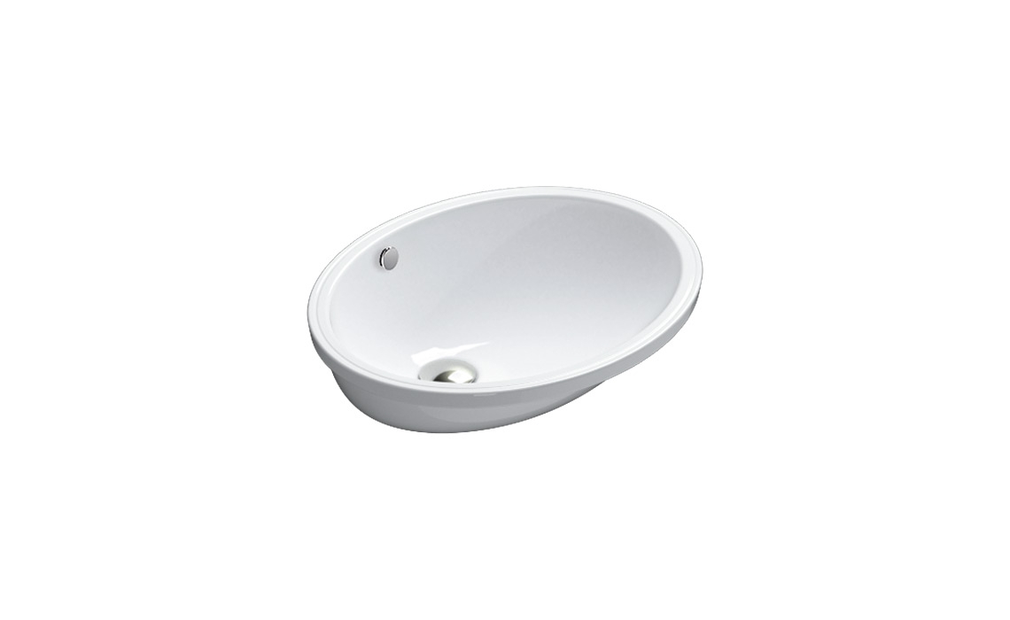 

Раковина встраиваемая Catalano Canova Royal 1SO5200 без отверстия под смеситель 52х42 см Белая (2400000232)